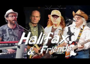 Bildmontage der vier Musiker der Band "Halifax"